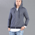 Original Zipped Hoodie - Jean Blue