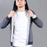 Original Zipped Hoodie - Jean Blue