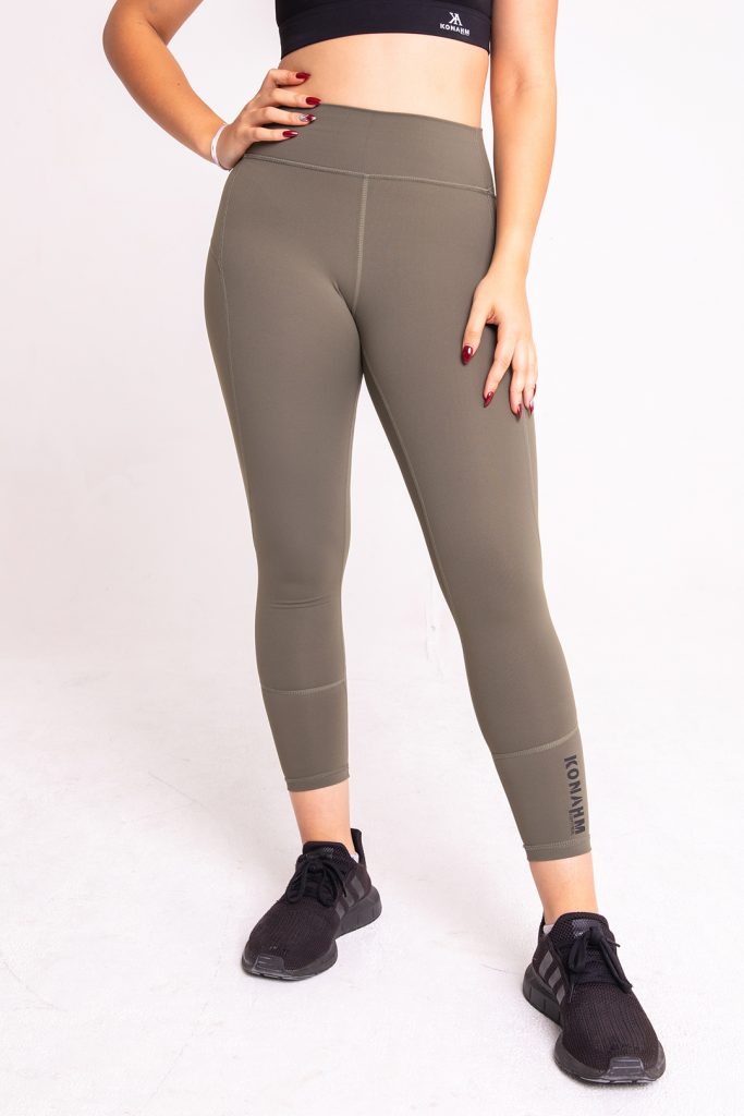 plain leggings sage